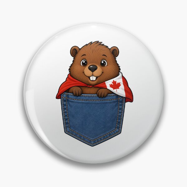 Item preview, Cute Canadian Beaver Pocket Hero designed and sold by puredevn.