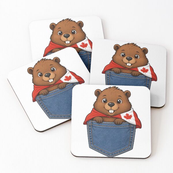 Item preview, Cute Canadian Beaver Pocket Hero designed and sold by puredevn.