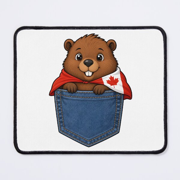 Item preview, Cute Canadian Beaver Pocket Hero designed and sold by puredevn.