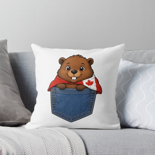 Item preview, Cute Canadian Beaver Pocket Hero designed and sold by puredevn.