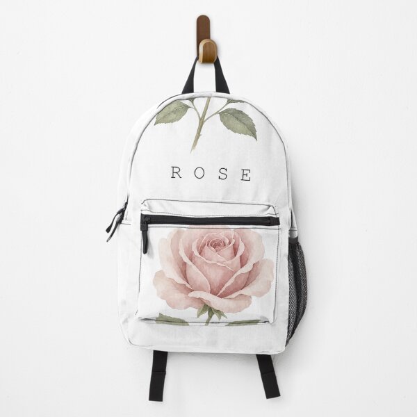 Item preview, Soft Pastel Watercolor Rose Flower Print With Typography designed and sold by FernLiz.