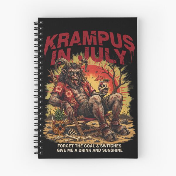 Item preview, Krampus In July – Dark Horror Christmas Funny Summer Shirt Gothic Krampus Gift V10 designed and sold by DarylWelsh2024.