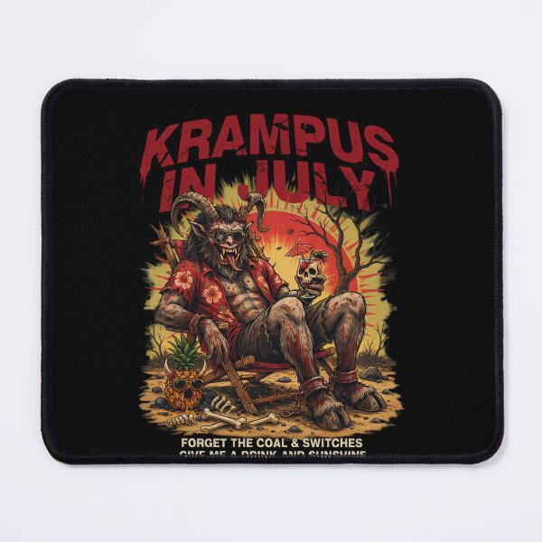 Item preview, Krampus In July – Dark Horror Christmas Funny Summer Shirt Gothic Krampus Gift V10 designed and sold by DarylWelsh2024.