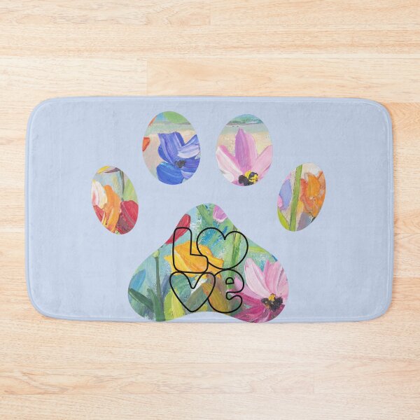 Item preview, Floral paw print with LOVE designed and sold by Doodles Down South.
