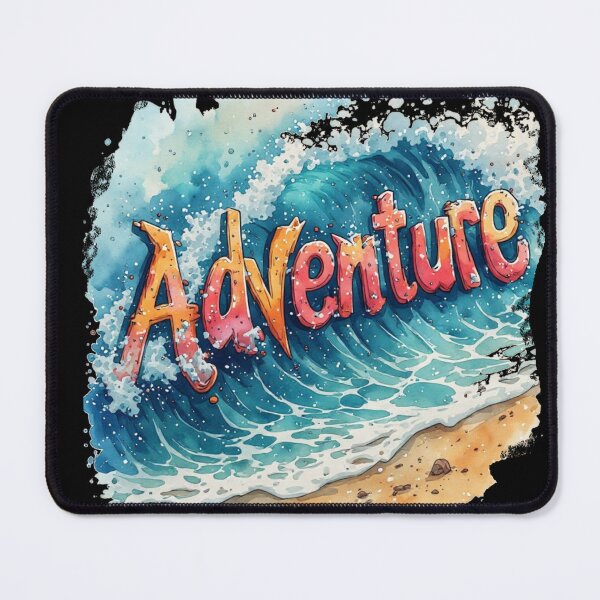 Item preview, Adventure Wave Watercolor Ocean Art designed and sold by alizye.