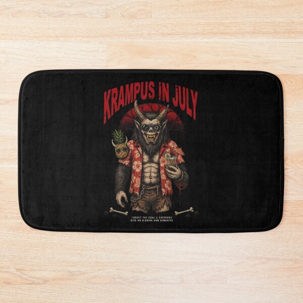 Item preview, Krampus In July – Dark Horror Christmas Funny Summer Shirt Gothic Krampus Gift V11 designed and sold by DarylWelsh2024.