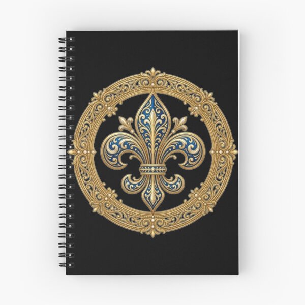 Item preview, Fleur De Lys Blue And Gold Royal Heraldic Emblem Elegant Design designed and sold by ProjectNoah.