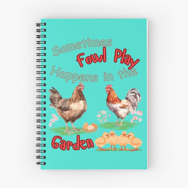 Item preview, Sometimes Fowl Play Happens in the Garden | Funny Chicken Lover Design designed and sold by JupiterLemons.