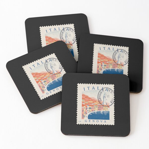 Item preview, Genoa Italy Ligurian Coast Postage Stamp Travel Sticker designed and sold by stickercuffs.