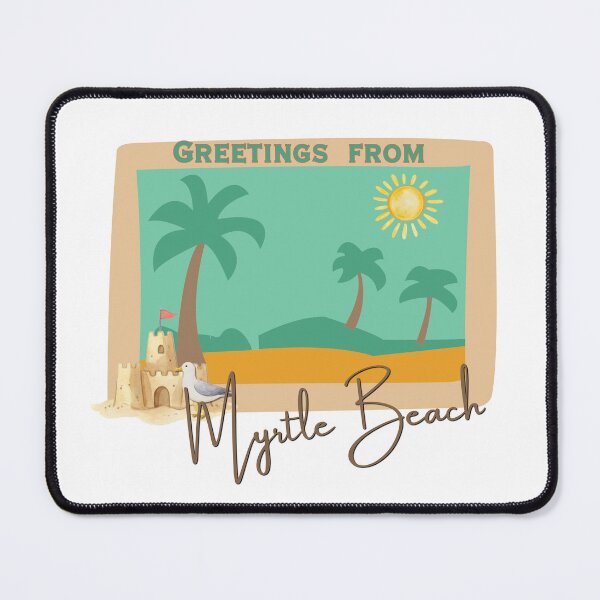 Item preview, Greetings from Myrtle Beach – Retro Postcard Design designed and sold by DonnaRaine.