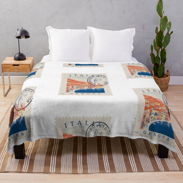 Item preview, Genoa Italy Ligurian Coast Postage Stamp Travel Sticker designed and sold by stickercuffs.
