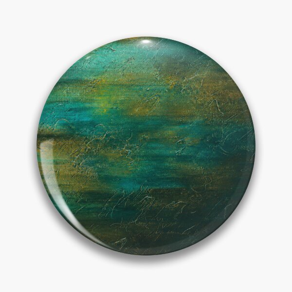 Item preview, Patina Tide – Teal & Ocher Abstract Texture | Modern Acrylic Wall Art designed and sold by Ingorgia Studio.