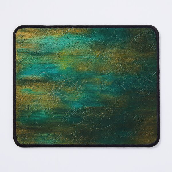 Item preview, Patina Tide – Teal & Ocher Abstract Texture | Modern Acrylic Wall Art designed and sold by Ingorgia Studio.