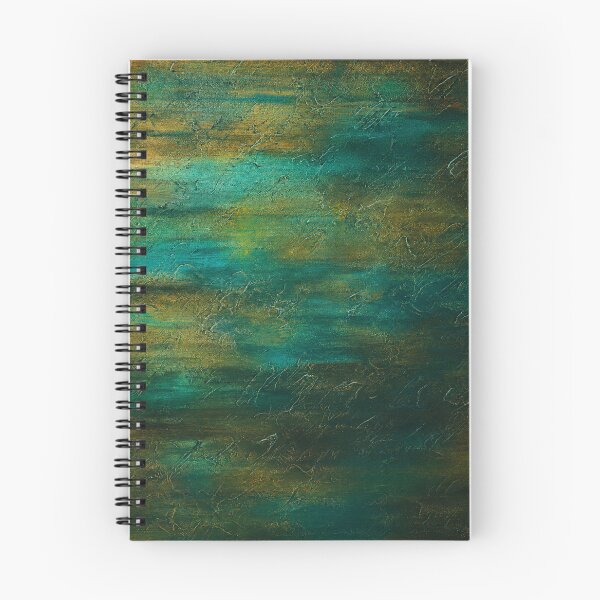 Item preview, Patina Tide – Teal & Ocher Abstract Texture | Modern Acrylic Wall Art designed and sold by Ingorgia Studio.