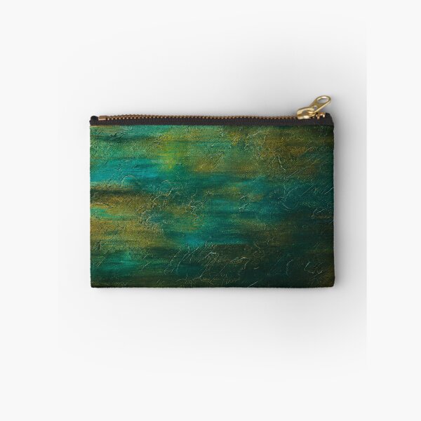 Item preview, Patina Tide – Teal & Ocher Abstract Texture | Modern Acrylic Wall Art designed and sold by Ingorgia Studio.