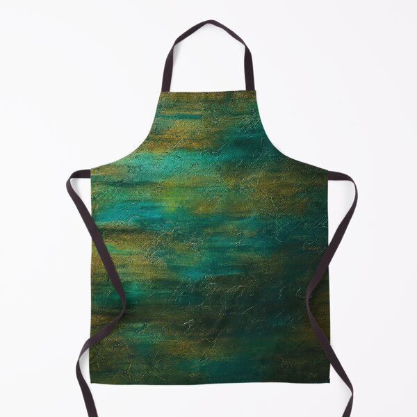 Item preview, Patina Tide – Teal & Ocher Abstract Texture | Modern Acrylic Wall Art designed and sold by Ingorgia Studio.