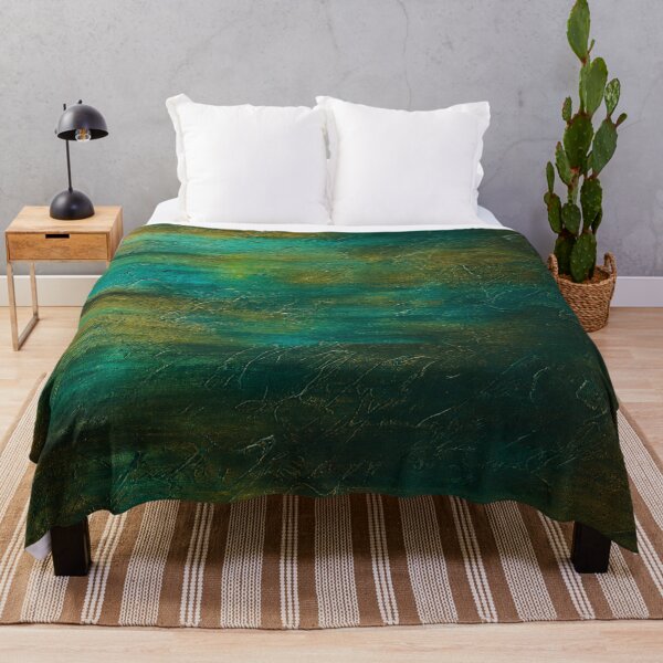 Item preview, Patina Tide – Teal & Ocher Abstract Texture | Modern Acrylic Wall Art designed and sold by Ingorgia Studio.