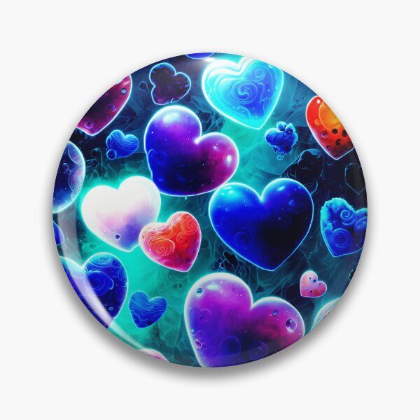 Item preview, Neon Galaxy Heart Pattern Aesthetic Design designed and sold by IMuDesigner.