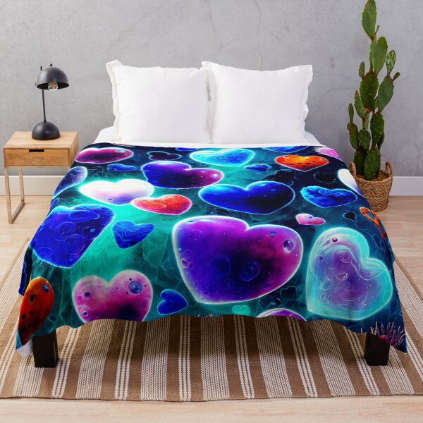 Item preview, Neon Galaxy Heart Pattern Aesthetic Design designed and sold by IMuDesigner.