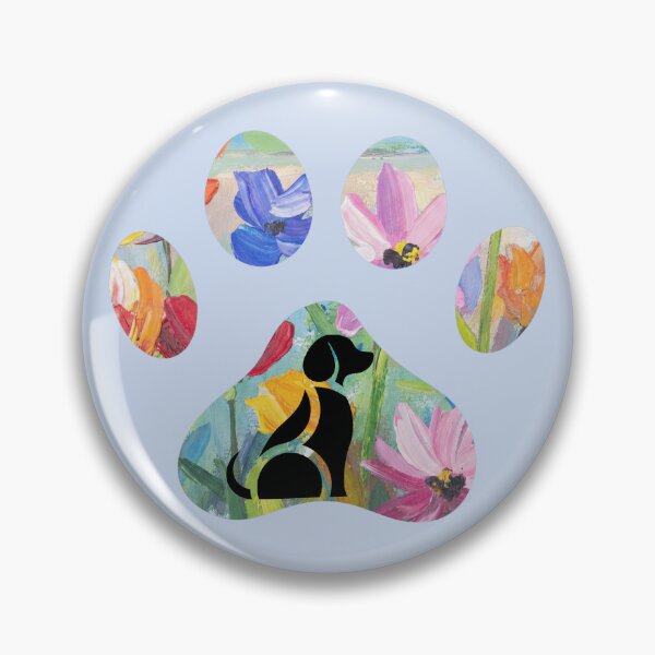 Item preview, Floral paw print & artistic dog graphic designed and sold by Doodles Down South.