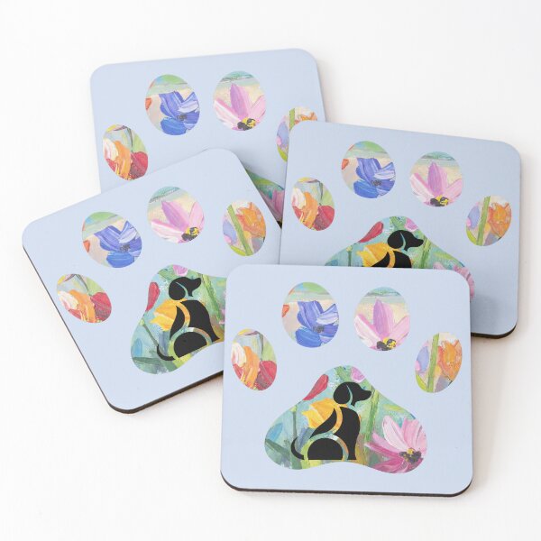 Item preview, Floral paw print & artistic dog graphic designed and sold by Doodles Down South.