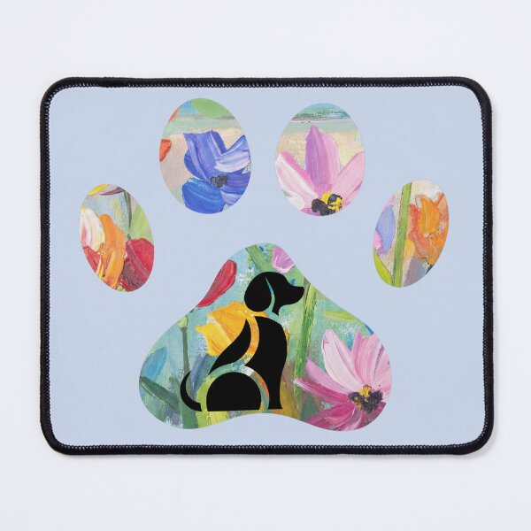Item preview, Floral paw print & artistic dog graphic designed and sold by Doodles Down South.