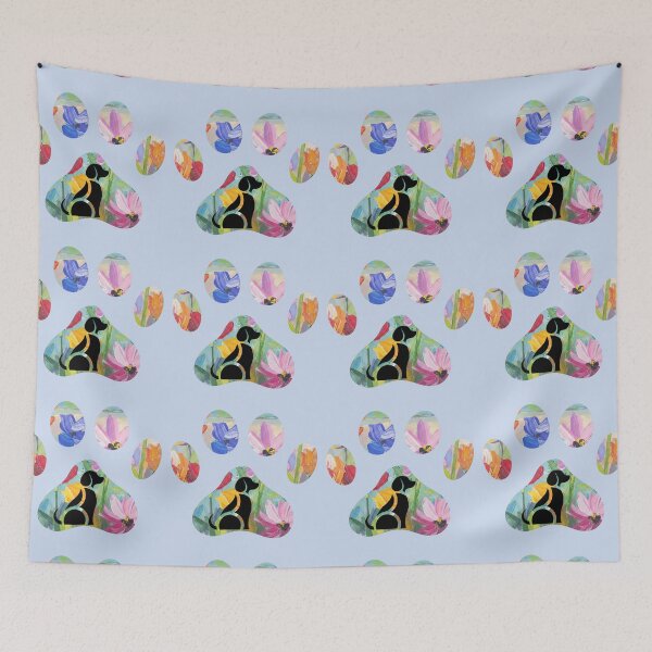 Item preview, Floral paw print & artistic dog graphic designed and sold by Doodles Down South.