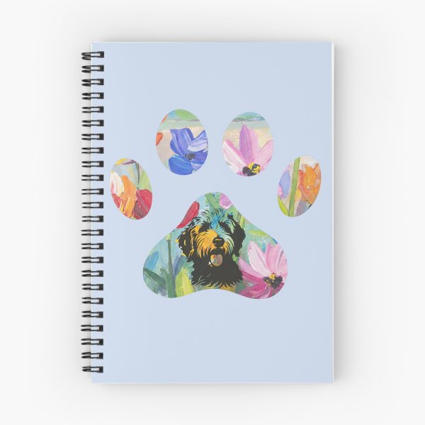 Item preview, Floral paw print & artistic dog illustration designed and sold by Doodles Down South.