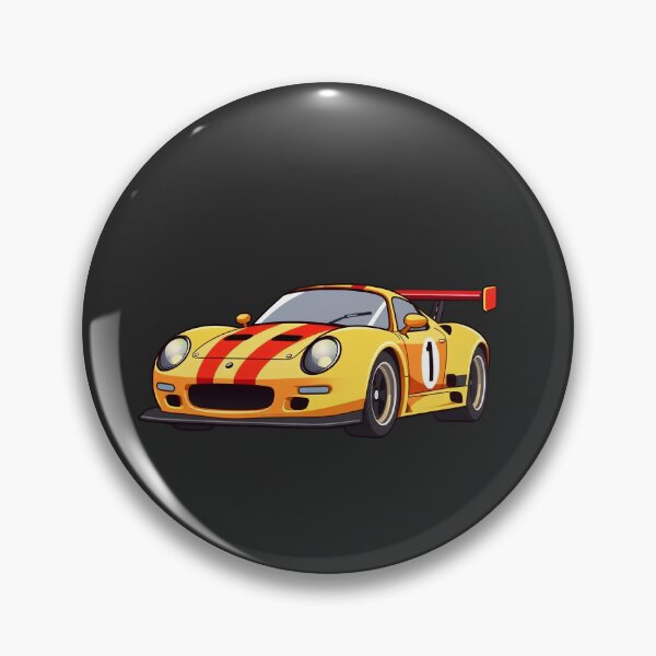 Item preview, Vintage Yellow Race Car Cartoon Illustration | Sports Car Racing Graphic | Retro Motorsport Design designed and sold by digitalbob60.