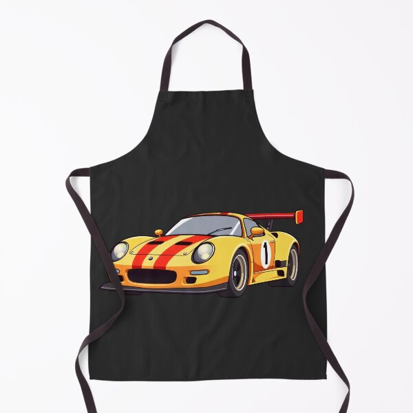 Item preview, Vintage Yellow Race Car Cartoon Illustration | Sports Car Racing Graphic | Retro Motorsport Design designed and sold by digitalbob60.