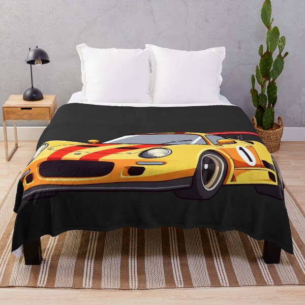 Item preview, Vintage Yellow Race Car Cartoon Illustration | Sports Car Racing Graphic | Retro Motorsport Design designed and sold by digitalbob60.