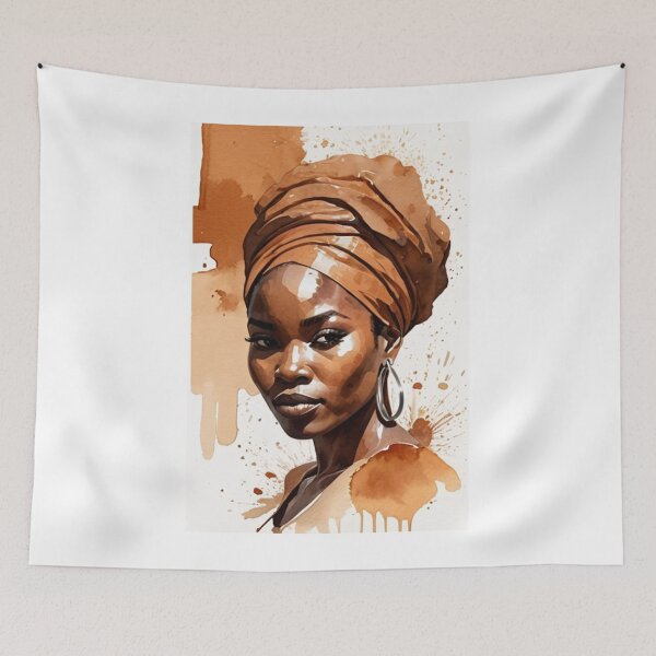 Item preview, Art - Afro-Bohemian Woman, Contemporary Aesthetic designed and sold by AnimeShin.