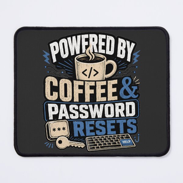 Item preview, Powered By Coffee Password Resets designed and sold by Moodwear-Studio.