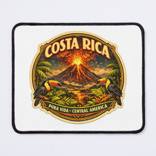 Item preview, Costa Rica Pura Vida Arenal Volcano Vintage Travel  designed and sold by Modefissi.