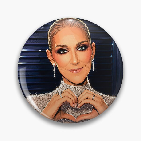 Item preview, Celine Dion sends lots of love (fan art) designed and sold by PopCultureAndStuff.