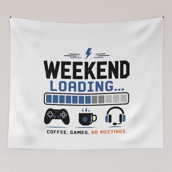 Item preview, Weekend Loading Gaming Coffee Design designed and sold by Moodwear-Studio.