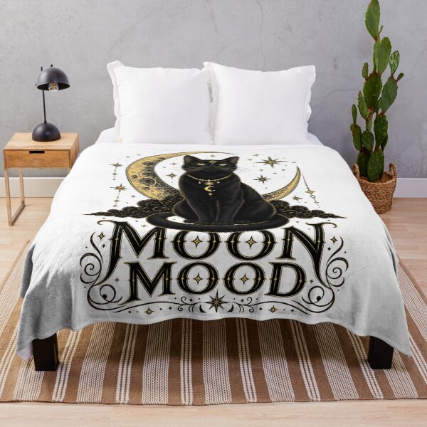 Item preview, Mystic Black Cat Moon Mood designed and sold by Moodwear-Studio.