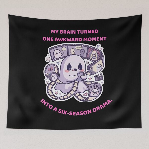 Item preview, My Brain Turned One Awkward Moment Into a Six-Season Drama designed and sold by DarklyOK.