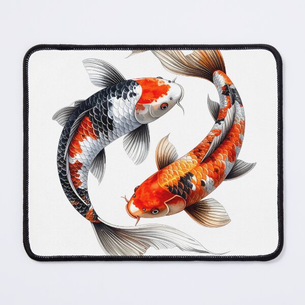 Item preview, Japanese Koi Fish Watercolor Yin Yang Design designed and sold by BetweenForms.
