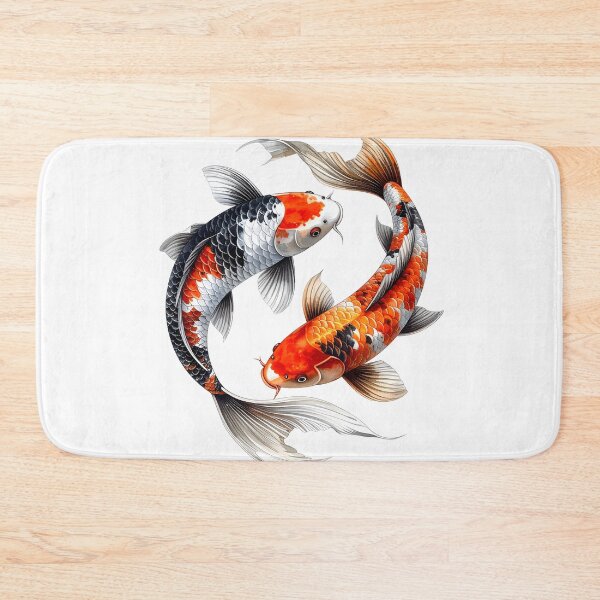 Item preview, Japanese Koi Fish Watercolor Yin Yang Design designed and sold by BetweenForms.