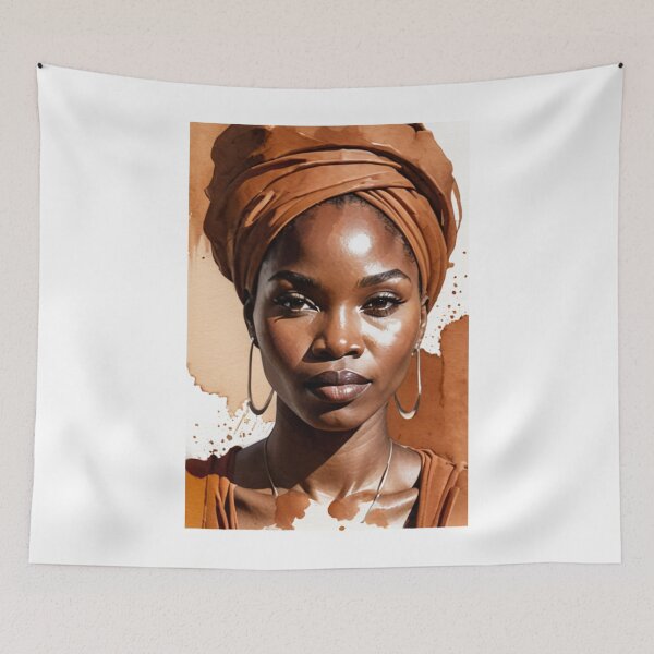 Item preview, Art - Afro-Bohemian Woman, Contemporary Style designed and sold by AnimeShin.