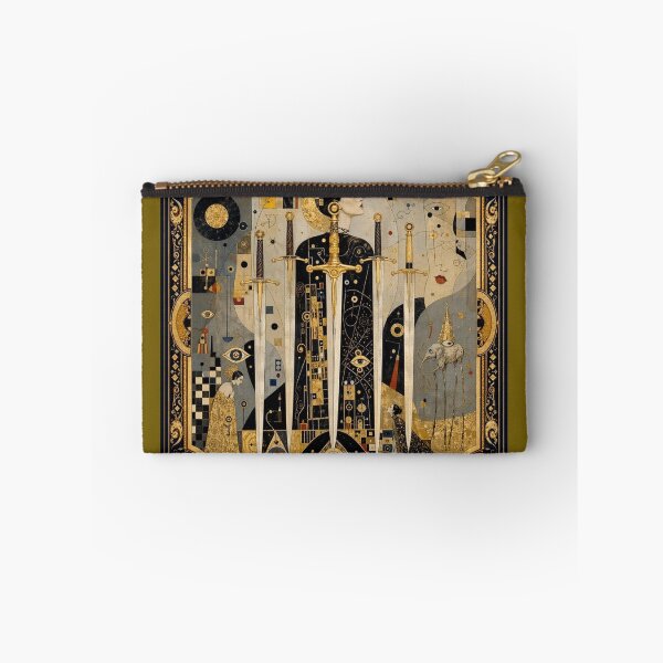 Item preview, The Five of Swords - Surrealist Tarot in the style of Klimt and Dalí designed and sold by Natalia-Vlad.