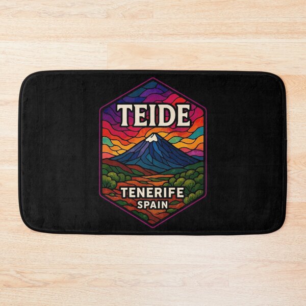 Item preview, Mount Teide Volcano Tenerife Stained Glass Travel designed and sold by TomFrontierArt.