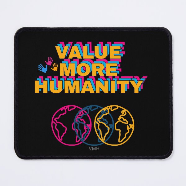 Item preview, Value More Humanity | Inspirational Typography Tee designed and sold by HOUSE OF VMH.