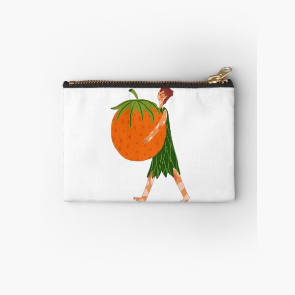 Item preview, Character Carrying a Giant Tomato Illustration designed and sold by DailyDoodlesBySumbul.