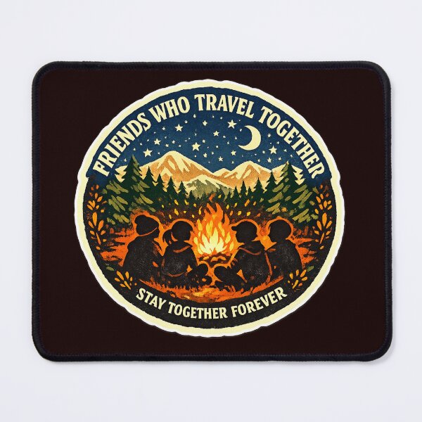 Item preview, Friends Who Travel Together Stay Together Camping  designed and sold by Modefissi.