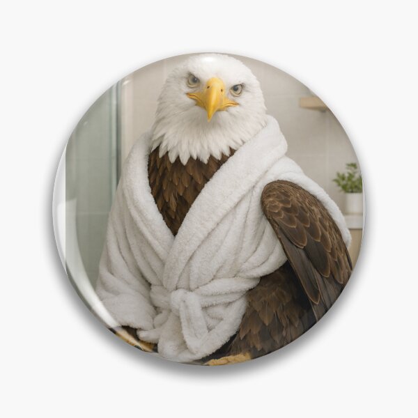 Item preview, Cozy Bathrobe Bald Eagle designed and sold by Sillytoe.