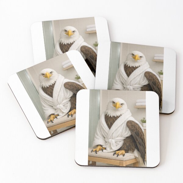 Item preview, Cozy Bathrobe Bald Eagle designed and sold by Sillytoe.