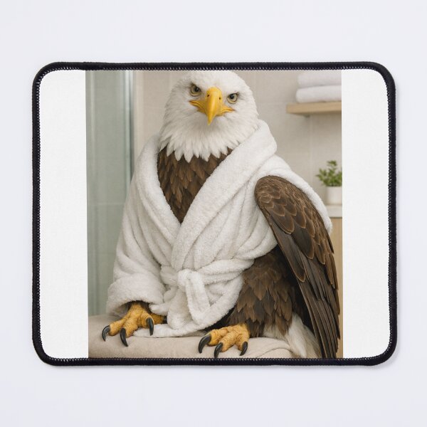 Item preview, Cozy Bathrobe Bald Eagle designed and sold by Sillytoe.