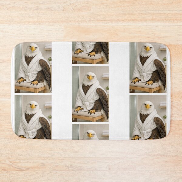 Item preview, Cozy Bathrobe Bald Eagle designed and sold by Sillytoe.